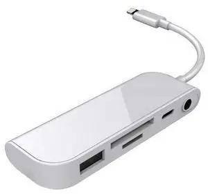 SD/TF Card Reader USB Audio Camera OTG Adapter 5 in 1 Charger Adapter for iPhone 12 11 Pro Max iPad Ios SD/TF Card Reader USB Audio Camera OTG Adapter 5 in 1 Charger Adapter for iPhone 12 11 Pro Max iPad Ios