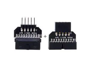 Reversible USB 2.0 9Pin Housing to Motherboard USB 3.0 20pin Header Female Adapter 1set Reversible USB 2.0 9Pin Housing to Motherboard USB 3.0 20pin Header Female Adapter 1set
