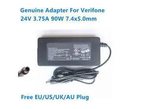 24V 3.75A 90W 7.4x5.0mm FSP090-AAAN2 PWR179-002-01-A AC Switching Power Adapter For Verifone Power Supply Charger 24V 3.75A 90W 7.4x5.0mm FSP090-AAAN2 PWR179-002-01-A AC Switching Power Adapter For Verifone Power Supply Charger