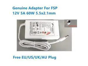 12V 5A 60W 5.5x2.1mm FSP FSP060-DIBAN2 FSP060-DBCD1 AC Switching Power Adapter For Monitor Power Supply Charger 12V 5A 60W 5.5x2.1mm FSP FSP060-DIBAN2 FSP060-DBCD1 AC Switching Power Adapter For Monitor Power Supply Charger