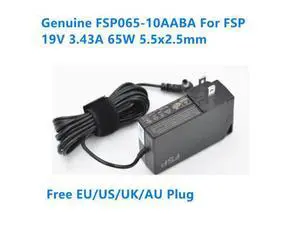 19V 3.43A 3.42A 65W 5.5x2.5mm FSP FSP065-10AABA GaN Switching Power Adapter For intel ASUS Laptop Power Supply Charger 19V 3.43A 3.42A 65W 5.5x2.5mm FSP FSP065-10AABA GaN Switching Power Adapter For intel ASUS Laptop Power Supply Charger