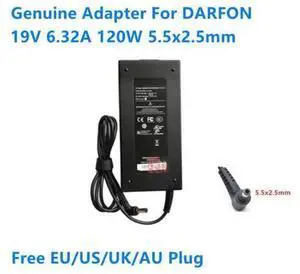 19V 6.32A 120W 5.5x2.5mm BAA21902 Power Supply AC Adapter For DARFON MSI Laptop Charger 19V 6.32A 120W 5.5x2.5mm BAA21902 Power Supply AC Adapter For DARFON MSI Laptop Charger