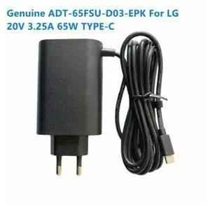 Laptop AC Adapter Charger For LG Power Supply 65W 20V 3.25A TYPE-C HU10967-20029 R-R-HR3-ADT-65DSU 15V 3A 16Z90P 17Z90P Laptop AC Adapter Charger For LG Power Supply 65W 20V 3.25A TYPE-C HU10967-20029 R-R-HR3-ADT-65DSU 15V 3A 16Z90P 17Z90P