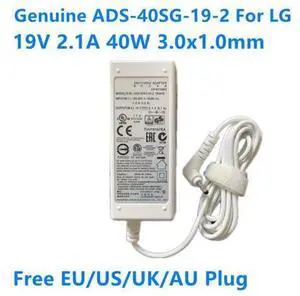 ADS-40SG-19-2 19040G 19V 2.1A 40W 3.0x1.0mm EAY63128802 LCAP-25B AC SWITCHING Adapter For LG GRAM 15Z980 14Z970 Charger ADS-40SG-19-2 19040G 19V 2.1A 40W 3.0x1.0mm EAY63128802 LCAP-25B AC SWITCHING Adapter For LG GRAM 15Z980 14Z970 Charger