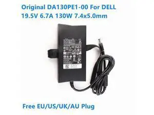DA130PE1-00 130W 19.5V 6.7A AC Adapter For DELL Inspiron 2310 Precision 3520 3530 LA130PM121 Laptop Power Supply Charger DA130PE1-00 130W 19.5V 6.7A AC Adapter For DELL Inspiron 2310 Precision 3520 3530 LA130PM121 Laptop Power Supply Charger