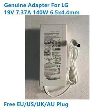 19V 7.37A 140W A16-140P1A LCAP31 for LG 34-Inch Ultra Wide QHD Monitor LED Adapter 27UD88-W 34UM9SP 34UM94 34UM95 19V 7.37A 140W A16-140P1A LCAP31 for LG 34-Inch Ultra Wide QHD Monitor LED Adapter 27UD88-W 34UM9SP 34UM94 34UM95