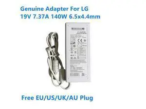 19V 7.37A 140W LCAP31 EAY62949001 AC Adaptor For LG 34-Inch Ultra Wide QHD 27UD88-W 34UM94 Monitor Power Supply Charger 19V 7.37A 140W LCAP31 EAY62949001 AC Adaptor For LG 34-Inch Ultra Wide QHD 27UD88-W 34UM94 Monitor Power Supply Charger