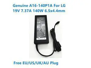 A16-140P1A 19V 7.37A 140W Power Supply AC Adapter For LG 34-Inch Ultra Wide QHD 27UD88-W 34UM94 34UM95 Monitor Charger A16-140P1A 19V 7.37A 140W Power Supply AC Adapter For LG 34-Inch Ultra Wide QHD 27UD88-W 34UM94 34UM95 Monitor Charger