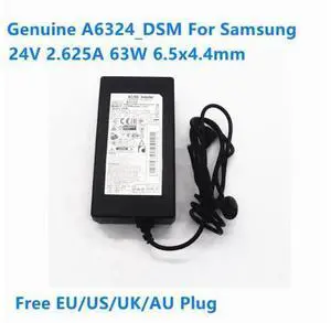 24V 2.625A 63W A6324_DSM AC Power Supply Adapter For Samsung HW-J450 HW-H7501 HW-H751 HW-K550/ZC SOUNDBAR Power Charger 24V 2.625A 63W A6324_DSM AC Power Supply Adapter For Samsung HW-J450 HW-H7501 HW-H751 HW-K550/ZC SOUNDBAR Power Charger