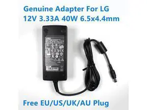 12V 3.33A 40W 6.5x4.4mm PA-1041-0 LCAP07 AC Power Supply Adapter For LG S2330MX E2240T LCD MONITOR Power Supply Charger 12V 3.33A 40W 6.5x4.4mm PA-1041-0 LCAP07 AC Power Supply Adapter For LG S2330MX E2240T LCD MONITOR Power Supply Charger