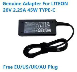 20V 2.25A 45W Type-C LITEON PA-1450-78 AC Adapter For 5V/9V/15V 3A 45W Laptop Charger Power Supply 20V 2.25A 45W Type-C LITEON PA-1450-78 AC Adapter For 5V/9V/15V 3A 45W Laptop Charger Power Supply