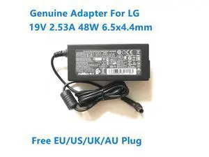 19V 2.53A 48W DA-48F19 LCAP35 LCAP45 AC Adapter For LG 32 inch TV 32MB25VQ 32LF5800 LCD MONITOR Laptop Power Charger 19V 2.53A 48W DA-48F19 LCAP35 LCAP45 AC Adapter For LG 32 inch TV 32MB25VQ 32LF5800 LCD MONITOR Laptop Power Charger