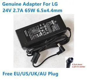 24V 2.7A 65W 6.5x4.4mm LCAP38 Power Supply AC Adaptor For LG Monitor Laptop Adapter Charger 24V 2.7A 65W 6.5x4.4mm LCAP38 Power Supply AC Adaptor For LG Monitor Laptop Adapter Charger