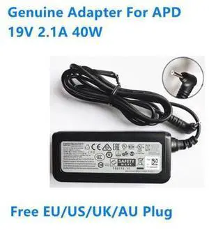 19V 2.1A 40W DA-40A19 Power Supply AC Adapter For APD HASEE Laptop Charger 19V 2.1A 40W DA-40A19 Power Supply AC Adapter For APD HASEE Laptop Charger