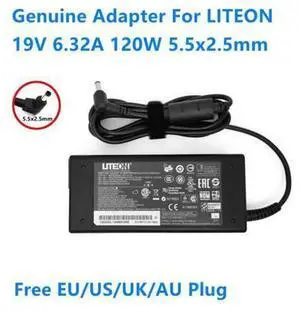 19V 6.32A 120W 5.5x2.5mm LITEON PA-1121-16 Power Supply AC Adapter For Laptop Charger 19V 6.32A 120W 5.5x2.5mm LITEON PA-1121-16 Power Supply AC Adapter For Laptop Charger