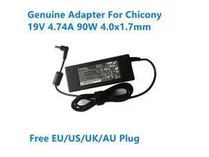 19V 4.74A 90W 4.0x1.7mm Chicony A10-090P3A Power Supply AC Adapter For Hasee 90W Laptop Charger 19V 4.74A 90W 4.0x1.7mm Chicony A10-090P3A Power Supply AC Adapter For Hasee 90W Laptop Charger