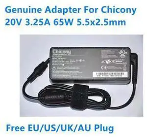 20V 3.25A 65W 5.5x2.5mm Chicony A16-065N2A A065R133L Power Supply AC Adapter For Laptop Power Charger 20V 3.25A 65W 5.5x2.5mm Chicony A16-065N2A A065R133L Power Supply AC Adapter For Laptop Power Charger
