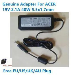 19V 2.1A 40W 5.5x1.7mm APD DA-40C19 DA-40A19 AC Adapter For ACER Laptop Power Supply Charger 19V 2.1A 40W 5.5x1.7mm APD DA-40C19 DA-40A19 AC Adapter For ACER Laptop Power Supply Charger