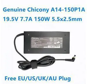 Chicony A14-150P1A 19.5V 7.7A 150W 5.5X2.5mm A150A004L AC Power Adapter For MSI GP73 GS63VR GS70 GS60 2PL Laptop Charger Chicony A14-150P1A 19.5V 7.7A 150W 5.5X2.5mm A150A004L AC Power Adapter For MSI GP73 GS63VR GS70 GS60 2PL Laptop Charger