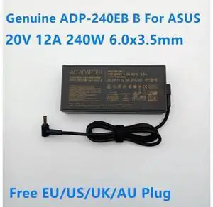 20V 12A 240W ADP-240EB B A20-240P1A Laptop Charger AC Adapter For ASUS ROG 15 RTX2080 G733QS UX582LR Power Supply 20V 12A 240W ADP-240EB B A20-240P1A Laptop Charger AC Adapter For ASUS ROG 15 RTX2080 G733QS UX582LR Power Supply