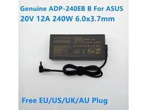 20V 12A 240W 6.0x3.7mm ADP-240EB B AC Power Supply Adapter For ASUS G733QS ROG 15 GX550LXS RTX2080 Laptop Power Charger 20V 12A 240W 6.0x3.7mm ADP-240EB B AC Power Supply Adapter For ASUS G733QS ROG 15 GX550LXS RTX2080 Laptop Power Charger