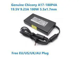 Chicony A17-180P4A 19.5V 9.23A 180W A180A056P AC Adapter For ACER NITRO AN515-55 PREDATOR Laptop Power Supply Charger Chicony A17-180P4A 19.5V 9.23A 180W A180A056P AC Adapter For ACER NITRO AN515-55 PREDATOR Laptop Power Supply Charger