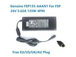 24V 5.62A 135W 4PIN FSP FSP135-AAAN1 AC Switching Power Adapter For FSP120-ACB 24V 5A Laptop Charger Power Supply 24V 5.62A 135W 4PIN FSP FSP135-AAAN1 AC Switching Power Adapter For FSP120-ACB 24V 5A Laptop Charger Power Supply