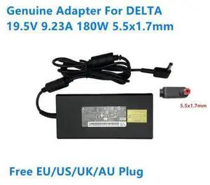 19.5V 9.23A 180W 5.5x1.7mm DELTA ADP-180TB F Power Supply AC Adapter For ACER NITRO 5 AN517 H2FW071043K Laptop Charger 19.5V 9.23A 180W 5.5x1.7mm DELTA ADP-180TB F Power Supply AC Adapter For ACER NITRO 5 AN517 H2FW071043K Laptop Charger