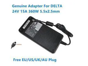 24V 15A 360W 5.5x2.5mm Delta EADP-360AB B Power Supply AC Adapter For 24V 12A 10A LED Monitor Charger 24V 15A 360W 5.5x2.5mm Delta EADP-360AB B Power Supply AC Adapter For 24V 12A 10A LED Monitor Charger