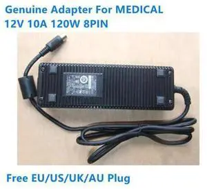MW122KA1223F52 12V 10.0A 120W 8PIN MEDICAL Power Supply For AULT AC Adapter Charger MW122KA1223F52 12V 10.0A 120W 8PIN MEDICAL Power Supply For AULT AC Adapter Charger