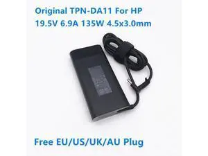 19.5V 6.9A 135W TPN-DA11 TPN-CA13 L15534-001 AC Adapter for HP Spectre 15-df0000 x360 Pavilion Gaming 15 Laptop Charger 19.5V 6.9A 135W TPN-DA11 TPN-CA13 L15534-001 AC Adapter for HP Spectre 15-df0000 x360 Pavilion Gaming 15 Laptop Charger