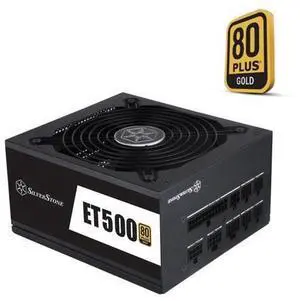 PSU For SILVERSTONE ET500 Full Modular 80plus Gold Silent Fan 500W Power Supply ET500-MG PSU For SILVERSTONE ET500 Full Modular 80plus Gold Silent Fan 500W Power Supply ET500-MG