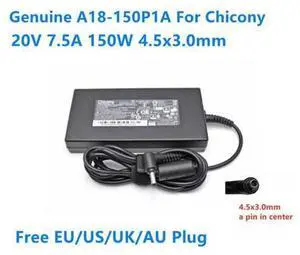 Chicony A18-150P1A 20V 7.5A 150W 4.5x3.0mm A150A039P AC Adapter For MSI GF76 Laptop Power Supply Charger Chicony A18-150P1A 20V 7.5A 150W 4.5x3.0mm A150A039P AC Adapter For MSI GF76 Laptop Power Supply Charger