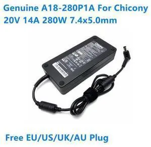 20V 14A 280W 7.4x5.0mm Chicony A18-280P1A A280A003P AC Adapter For MSI GE75-9SF GE75-10SFS Laptop Power Supply Charger 20V 14A 280W 7.4x5.0mm Chicony A18-280P1A A280A003P AC Adapter For MSI GE75-9SF GE75-10SFS Laptop Power Supply Charger