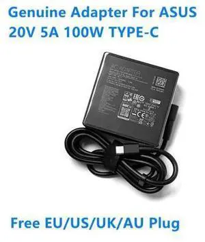 20V 5A 100W Type-C A20-100P1A Power Supply AC Adapter For ASUS ROG USB Laptop Charger 20V 5A 100W Type-C A20-100P1A Power Supply AC Adapter For ASUS ROG USB Laptop Charger