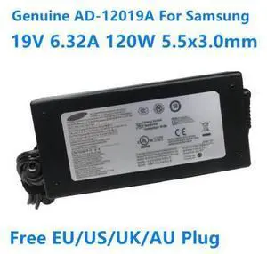 AD-12019A 19V 6.32A 120W PA-1121-98 AC Power Adapter For Samsung NP800G5M 8500GM AD-12019G BA44-00269A Laptop Charger AD-12019A 19V 6.32A 120W PA-1121-98 AC Power Adapter For Samsung NP800G5M 8500GM AD-12019G BA44-00269A Laptop Charger