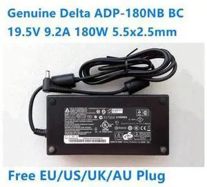 Delta ADP-180NB BC 180W 19.5V 9.2A 5.5x2.5mm Laptop Adapter Charger For MSI GT60 GX60 GT70 GX70 Series Power Supply Delta ADP-180NB BC 180W 19.5V 9.2A 5.5x2.5mm Laptop Adapter Charger For MSI GT60 GX60 GT70 GX70 Series Power Supply