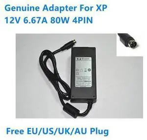 12V 6.67A 80W 4PIN ALM85US12C2-8 10020213-C2-8 01 BETA Power Supply AC Adapter For XP Medical Power Charger 12V 6.67A 80W 4PIN ALM85US12C2-8 10020213-C2-8 01 BETA Power Supply AC Adapter For XP Medical Power Charger