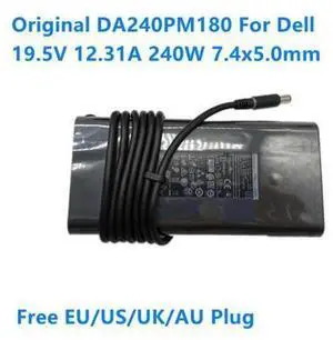 DA240PM180 240W 19.5V 12.31A 0RYJJ9 LA240PM180 AC Power Adapter For DELL ALIENWARE M17X M18 M6500 Gaming Laptop Charger DA240PM180 240W 19.5V 12.31A 0RYJJ9 LA240PM180 AC Power Adapter For DELL ALIENWARE M17X M18 M6500 Gaming Laptop Charger