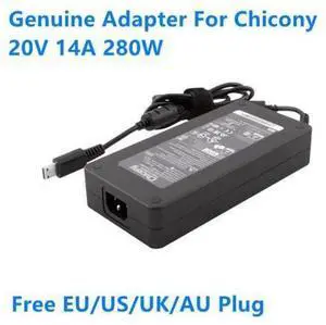 20V 14A 280W Chicony A18-280P1A AC Power Adapter For MSI GE66 GE76 GP76 ADP-280BB B A17-230P1B Gaming Laptop Charger 20V 14A 280W Chicony A18-280P1A AC Power Adapter For MSI GE66 GE76 GP76 ADP-280BB B A17-230P1B Gaming Laptop Charger