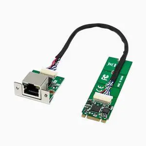 M.2 B+M KEY to Gigabit single-port wired industrial computer NIC RTL8111F Ethernet FPC cable 225 Intel225 chip M2 B+M 2.5G network adapter M.2 B+M KEY to Gigabit single-port wired industrial computer NIC RTL8111F Ethernet FPC cable 225 Intel225 chip M2 B+M 2.5G network adapter