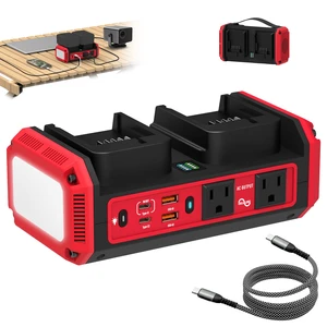 350W Pure Sine Wave Inverter Compatible with Milwaukee 18V Battery Dual Battery Auto-Switch, Battery Not Included, 120V AC Outlets, 140W USB-C PD3.1 Input/Output, 7A Recharge Mode, 600LM LED 350W Pure Sine Wave Inverter Compatible with Milwaukee 18V Battery Dual Battery Auto-Switch, Battery Not Included, 120V AC Outlets, 140W USB-C PD3.1 Input/Output, 7A Recharge Mode, 600LM LED