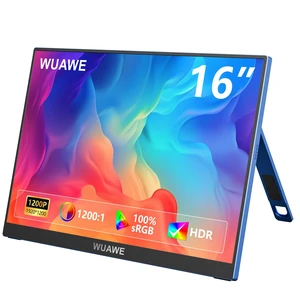 16 Inch Portable Gaming Monitor 1920x1200P FHD 60hz Refresh Rate & HDR for PS5/Switch Ultra-Thin 0.3" Built-in Speakers, Eye Care Plug&Play for Laptop/Mac/Phone Student Gift(Blue) 16 Inch Portable Gaming Monitor 1920x1200P FHD 60hz Refresh Rate & HDR for PS5/Switch Ultra-Thin 0.3" Built-in Speakers, Eye Care Plug&Play for Laptop/Mac/Phone Student Gift(Blue)
