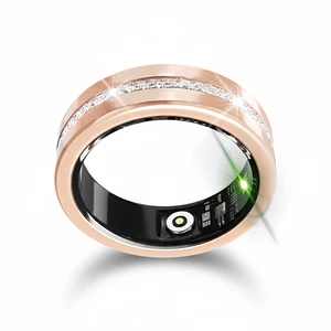 Smart Ring for Women, Diamond Inspired Design (Gold,9) Sleep Tracker, Health Monitoring, Fitness Tracking, Remote Photography, No Subscription, iOS & Android Smart Ring for Women, Diamond Inspired Design (Gold,9) Sleep Tracker, Health Monitoring, Fitness Tracking, Remote Photography, No Subscription, iOS & Android
