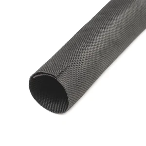 Woven Mesh Split-Sleeve Wire Loom for High-Temperature Automotive Harness and Home Cable Management - 25 feet (1.5") Woven Mesh Split-Sleeve Wire Loom for High-Temperature Automotive Harness and Home Cable Management - 25 feet (1.5")