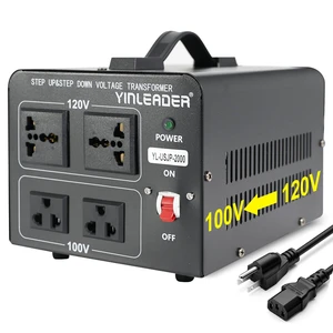2000W Convert 120V to 100V Step Up/Down Voltage Transformer or 100V to 120V Converter Perfect for Japanese High-Power Devices in US/CA/MX 2000W Convert 120V to 100V Step Up/Down Voltage Transformer or 100V to 120V Converter Perfect for Japanese High-Power Devices in US/CA/MX