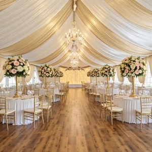 20ftx30ft Camel Khaki Ceiling Curtain for Wedding Parties 4 Panels Wrinkle-Free 30 FT Long Tent Draping Curtains for Wedding, Birthday & Theme Parties, 30ft Height with Rod Pocket 20ftx30ft Camel Khaki Ceiling Curtain for Wedding Parties 4 Panels Wrinkle-Free 30 FT Long Tent Draping Curtains for Wedding, Birthday & Theme Parties, 30ft Height with Rod Pocket