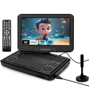 12.5" Portable TV/DVD Player Combo with 10.1" HD Swivel Screen,Digital Tuner/HDMI/USB/AV, Built-in Battery, High Volume Speakers - Perfect for Car/Travel 12.5" Portable TV/DVD Player Combo with 10.1" HD Swivel Screen,Digital Tuner/HDMI/USB/AV, Built-in Battery, High Volume Speakers - Perfect for Car/Travel