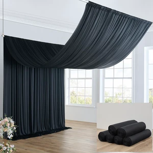 30ft×20ft Black Ceiling Drapes for Weddings Parties,6 Panels 5×20ft Long Ceiling Curtain for Tent Canopy,Wrinkle Free Silk Easy to Draping&Hang Black Drapes for Event Church Stage Photo Bedroom 30ft×20ft Black Ceiling Drapes for Weddings Parties,6 Panels 5×20ft Long Ceiling Curtain for Tent Canopy,Wrinkle Free Silk Easy to Draping&Hang Black Drapes for Event Church Stage Photo Bedroom
