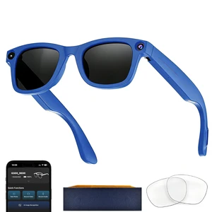 AI Smart Glasses with Camera, 8MP HD Camera Glasses for Men,Women, AI Recording Glasses with Voice Assistant,Open-Ear Audio,Real-Time Translation,Video Recording Sunglasses for Life & Work Vlog(Blue) AI Smart Glasses with Camera, 8MP HD Camera Glasses for Men,Women, AI Recording Glasses with Voice Assistant,Open-Ear Audio,Real-Time Translation,Video Recording Sunglasses for Life & Work Vlog(Blue)